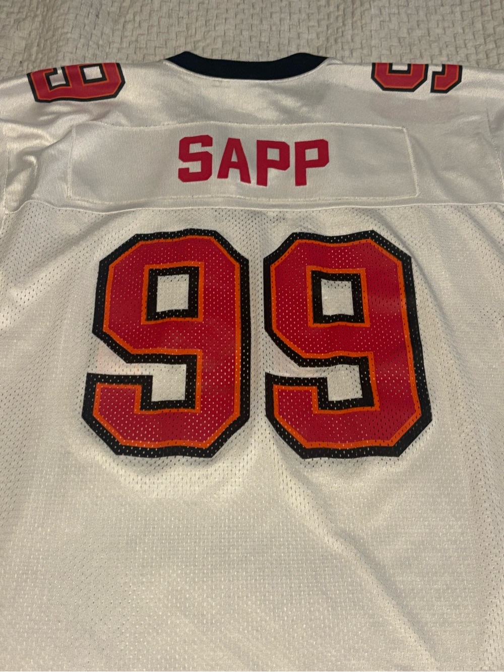 Vintage Warren Sapp #99 Tampa Bay Buccaneers NFL Football Jersey Size M Puma Tag - Picture 4 of 8